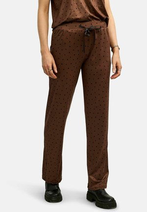 ALMA-WIDE - Bukser - brown/black heart