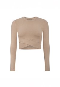 CROSSWAY - Long sleeved top - beige