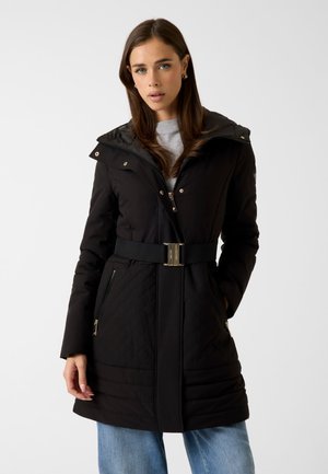 STEPP MIT KAPUZE - Manteau d'hiver - schwarz