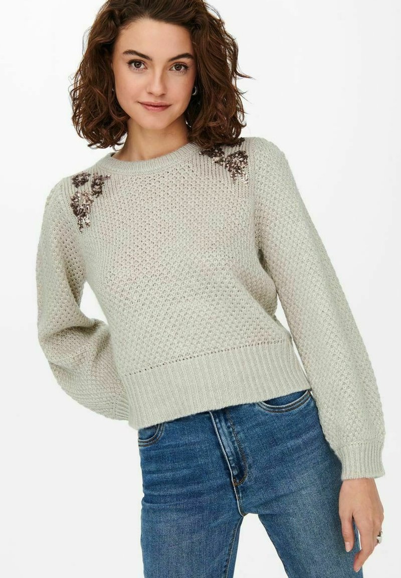 Damen Strickjacken | ONLY Strickpullover tofu/offwhite - QL67259 Damen Strickjacken | ONLY Strickpullover tofu/offwhite - QL67259