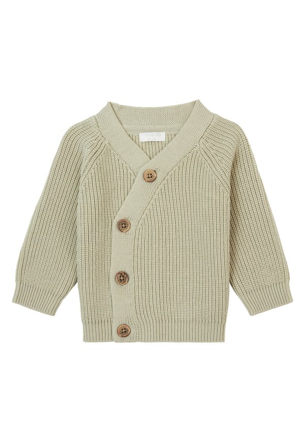 Strickjacke - moss gray