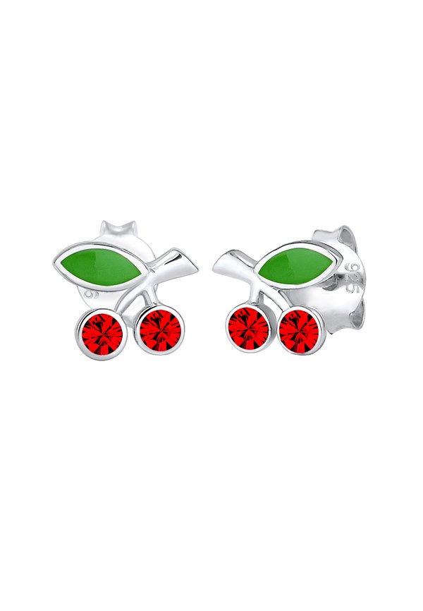 SPARKLING CHERRY STUDS – Ohrringe – silberfarben