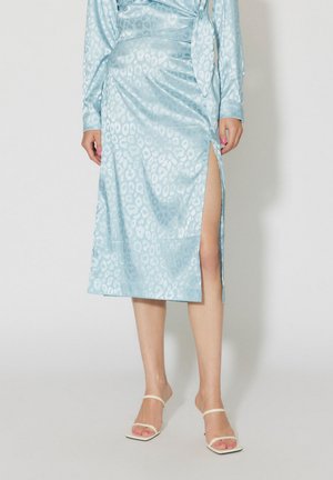 SOMETHINGNEW SNMIA GATHERINGS SKIRT BAR - Φούστα σε γραμμή Α - blue topaz