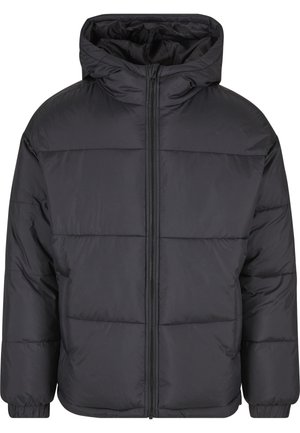 Urban Classics BASIC PUFFER WITH HOOD - Zimska jakna - black