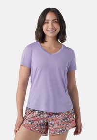 Smartwool ULTRA WEIGHT - Jednoduché tričko - ultra violet