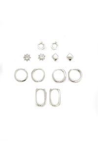6 PACK - Earrings - silver-coloured