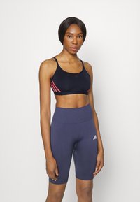 adidas Performance AEROREACT TRAINING - Sutiã desportivo de suporte ligeiro - legend ink/acid red