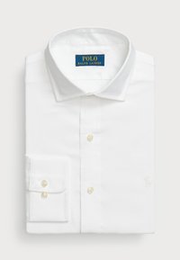 CUSTOM FIT GINGHAM POPLIN SHIRT - Overhemd - white