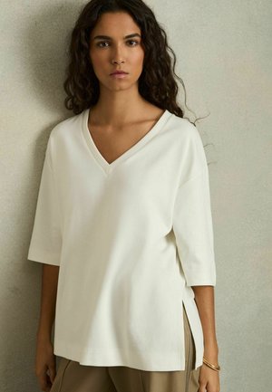 ANNABEL OVERSIZED - Hosszú ujjú felső - white