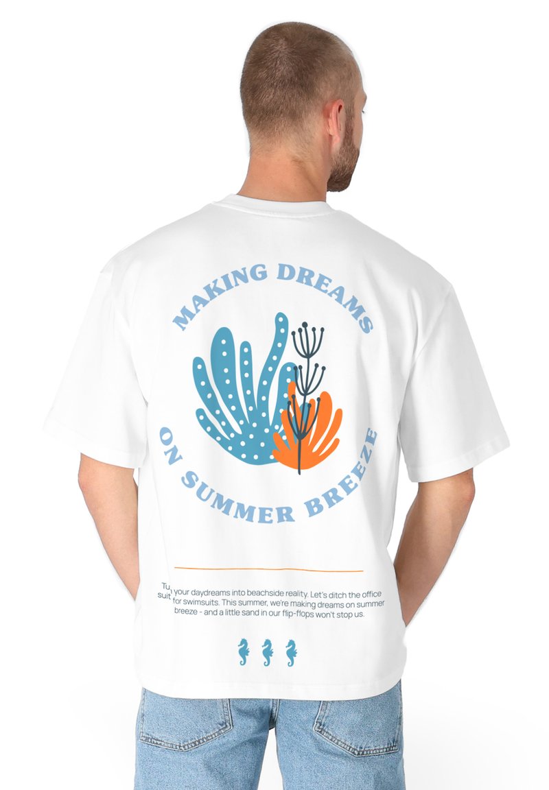 Spitzbub MAKING DREAMS ON SUMMER BREEZE  - T-shirt print - wei§