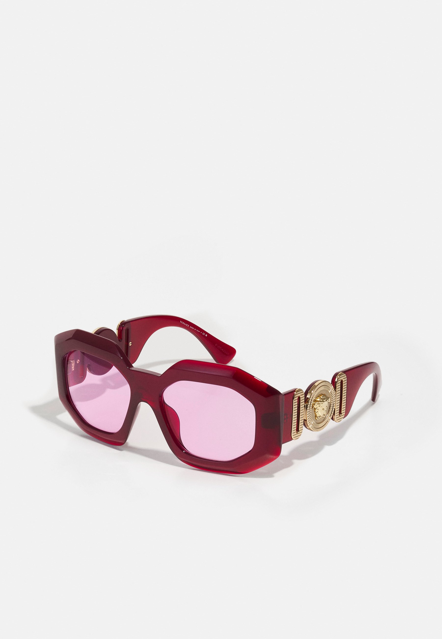 Versace MEDUSA BIGGIE - Lunettes de soleil - transparent red/rouge -  ZALANDO.FR