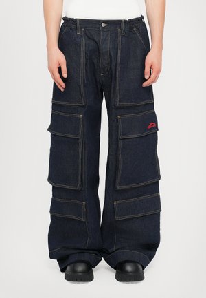 Cargo trousers - navy blue