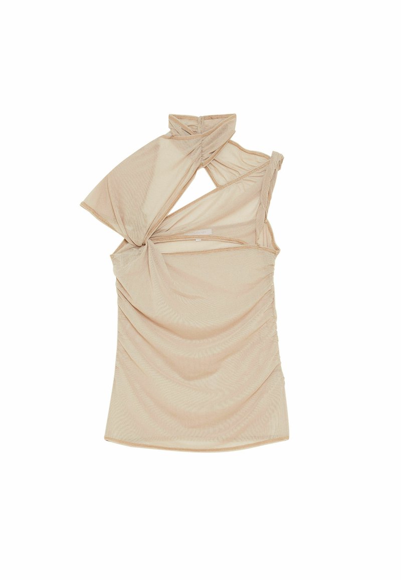 PATRIZIA PEPE T-shirt basic zandkleur PATRIZIA PEPE T-shirt basic zandkleur