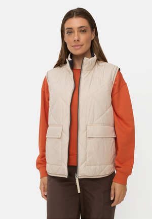 camel active, WENDEWESTE MIT 2-WEGE REISSVERSCHLUSS - Waistcoat - oak