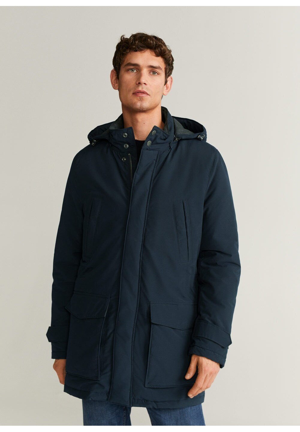 Mango ARROW Veste d'hiver dunkles marineblau ZALANDO.FR Mango STEPPANORAK AUS BAUMWOLLE Veste d'hiver dunkelgrau