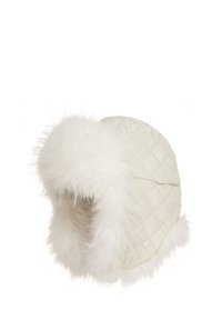 FLUFFY TRAPPER - Sombrero - white