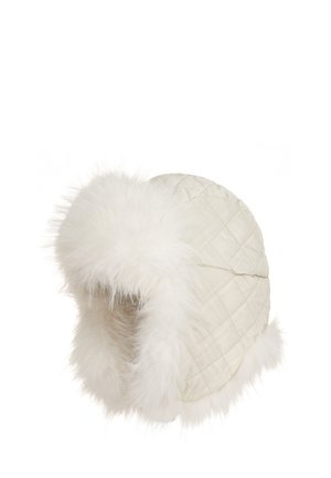 FAUX FUR LINED TRAPPER HAT LADIES HAT FAUX FUR LINED TRAPPER HAT - Copricapo - white
