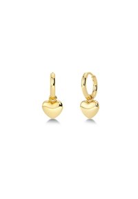 BARLEY HEART HOOPS - Earrings - gold-coloured