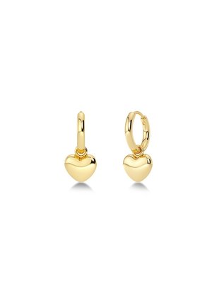 BARLEY HEART HOOPS - Ohrringe - gold-coloured