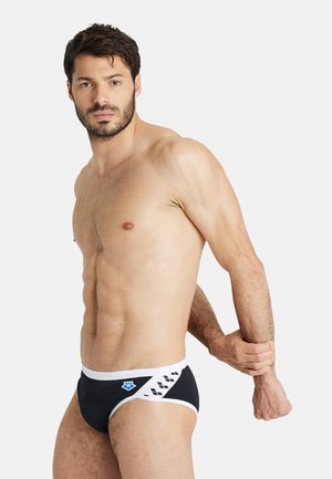 Badehose Slip - schwarz