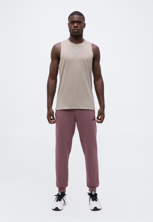 PUMA Pantalones largos de Casual de Hombre ESS No. 1 Logo Sweatpants FL Marrón — foto 2