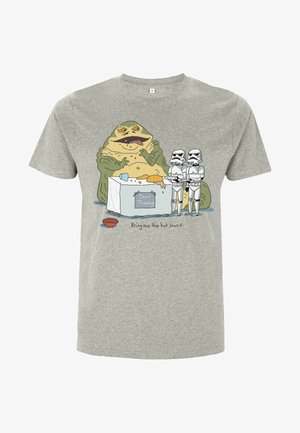 Star Wars STAR WARS: CLASSIC BRING ME THE HOT SAUCE UNISEX - Triko s potiskem - melange grey