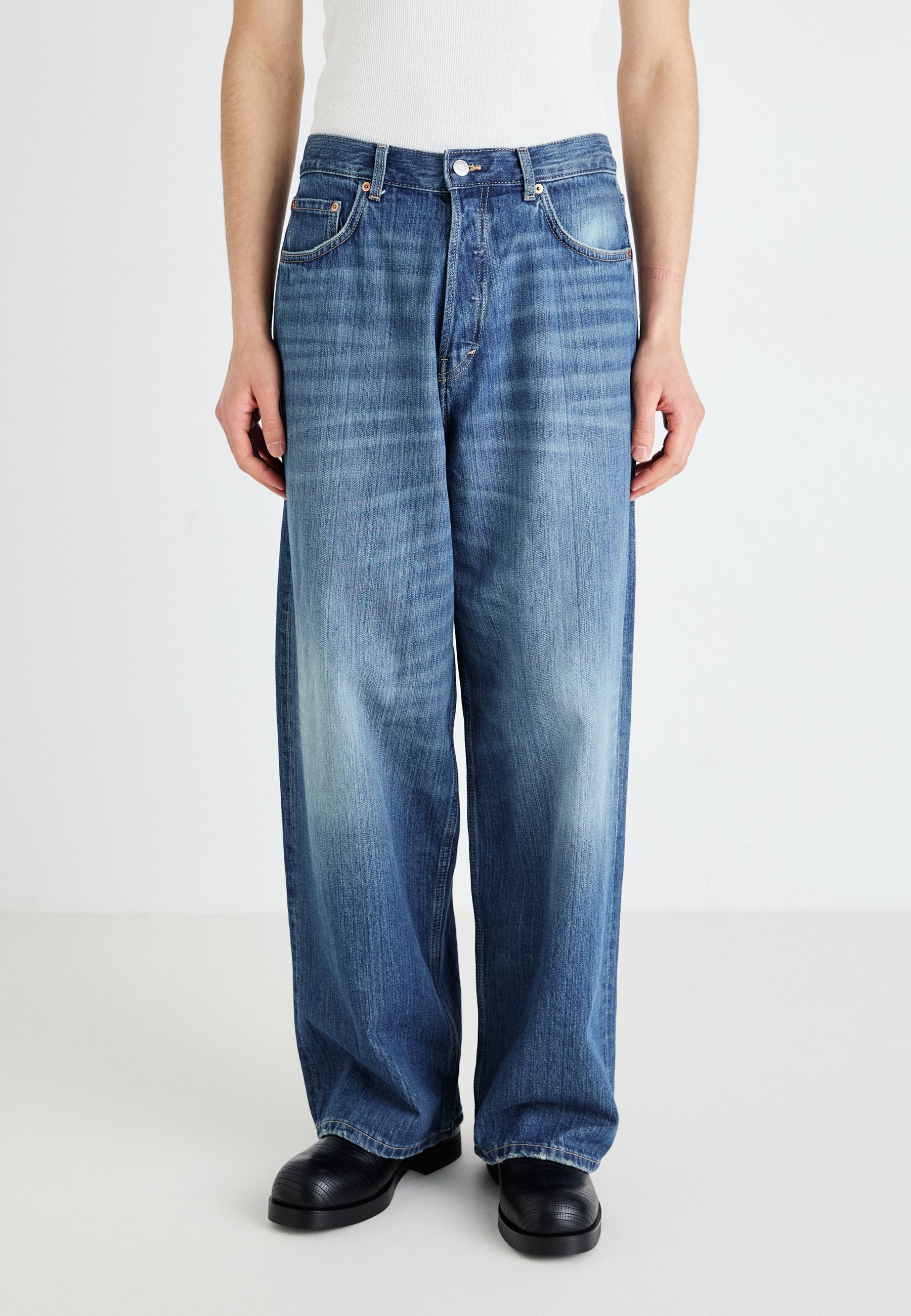 Weekday ASTRO - Baggy Jeans - mine blue/blue - Zalando.co.uk