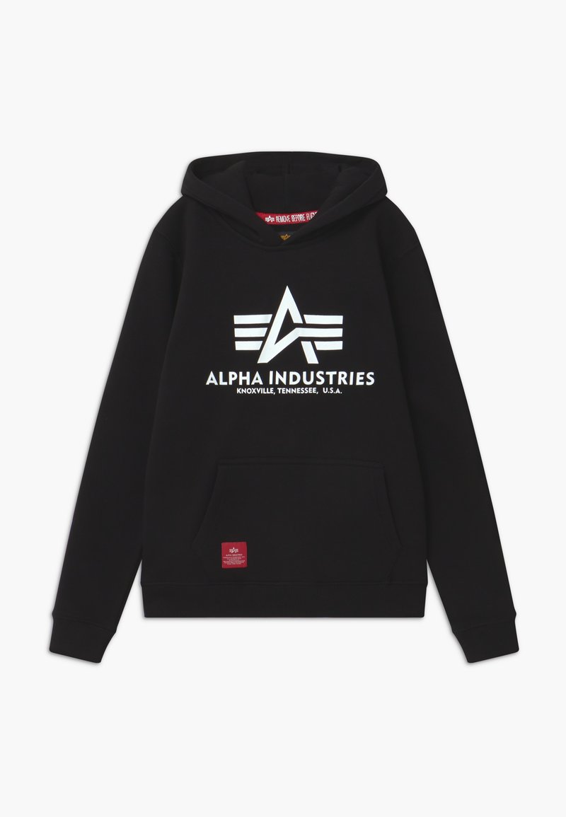 Alpha Industries - Hoodie - black, Forstørre