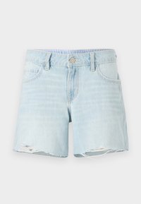 BAGGY SHELL INTERIOR BEAUTY MINI FRAY - Jeans Shorts - light blue denim