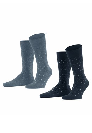 FINE DOT 2-PACK - Socken - dark blue