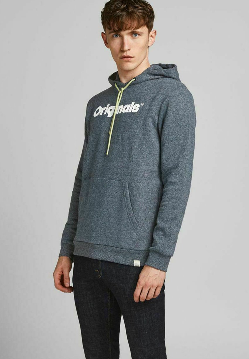 Abbigliamento Maglieria e Felpe Jack & Jones GUMMI-LOGO - Felpa con cappuccio - navy blazer/blu scuro Abbigliamento Maglieria e Felpe Jack & Jones GUMMI-LOGO - Felpa con cappuccio - navy blazer/blu scuro