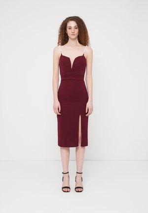 VALENTINES VALENTINA PEARL MIDI - Cocktail φόρεμα / Φόρεμα για πάρτι - dark wine