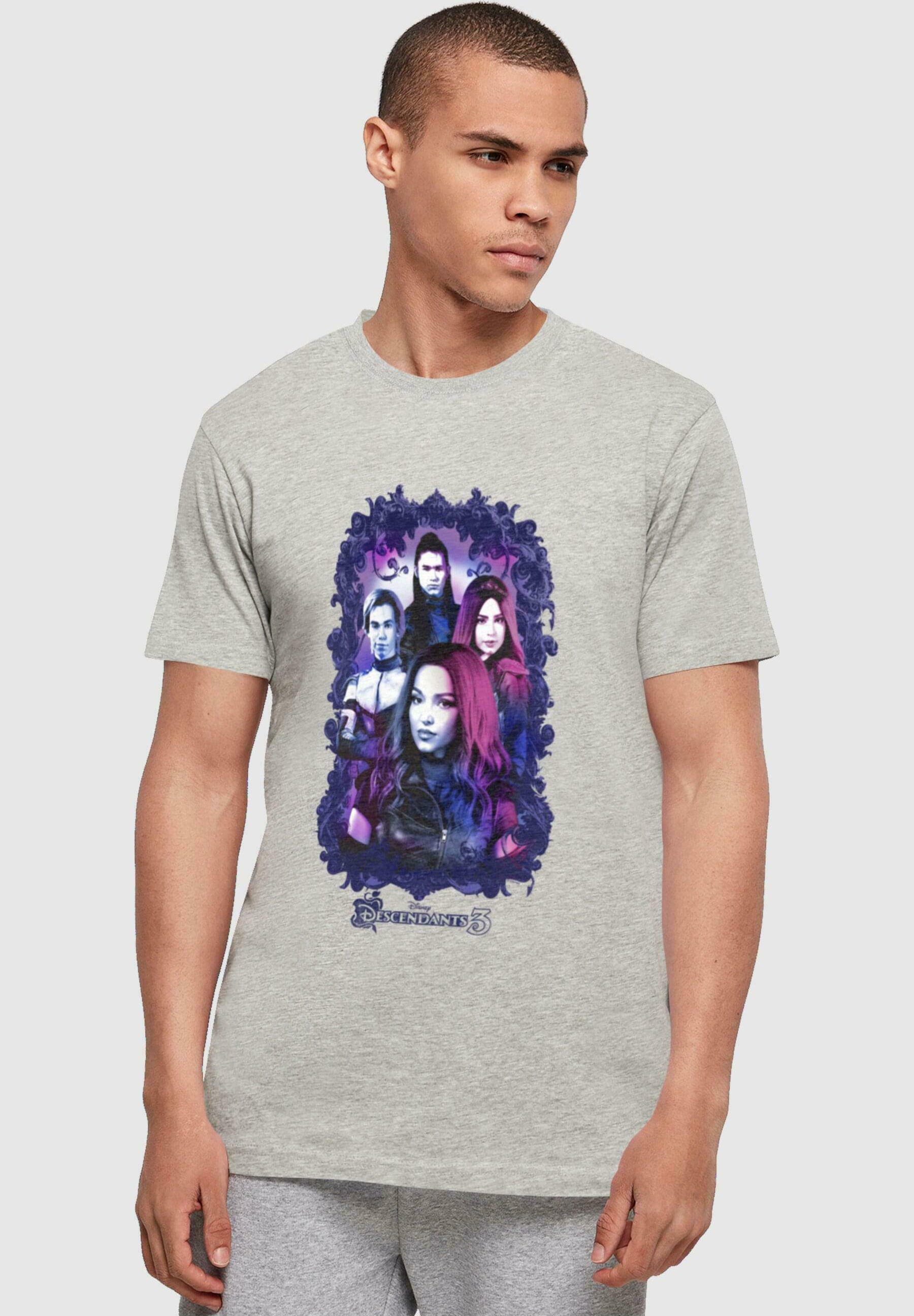 ABSOLUTE CULT THE DESCENDANTS - GROUP ATTITUDE BASIC - Print T-shirt -  heather grey/grey - Zalando