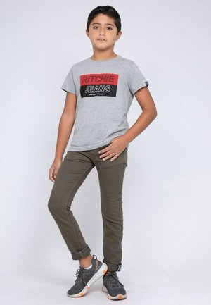 Ritchie Jeans JADAMIX-J - T-shirt imprimé - gris