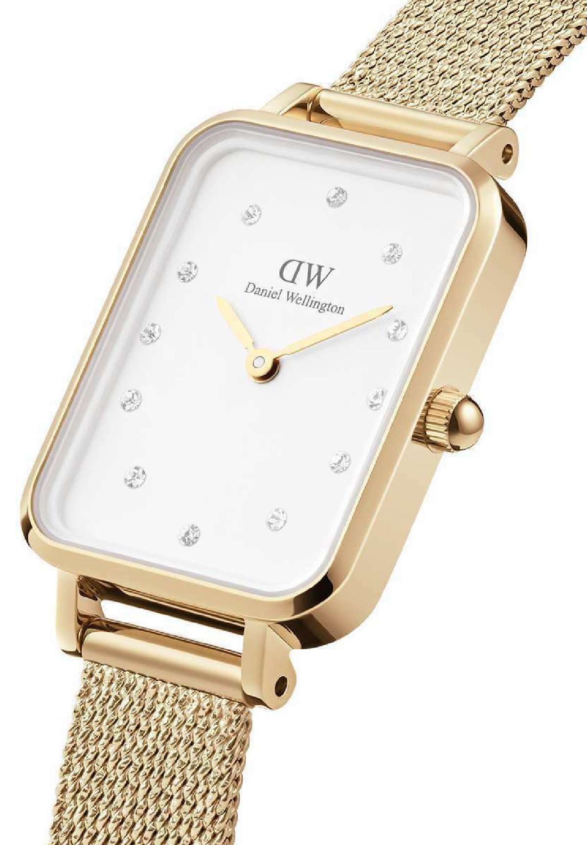 Daniel Wellington Gold Mesh Watch with White Dial Iconic Link - Women main image 2