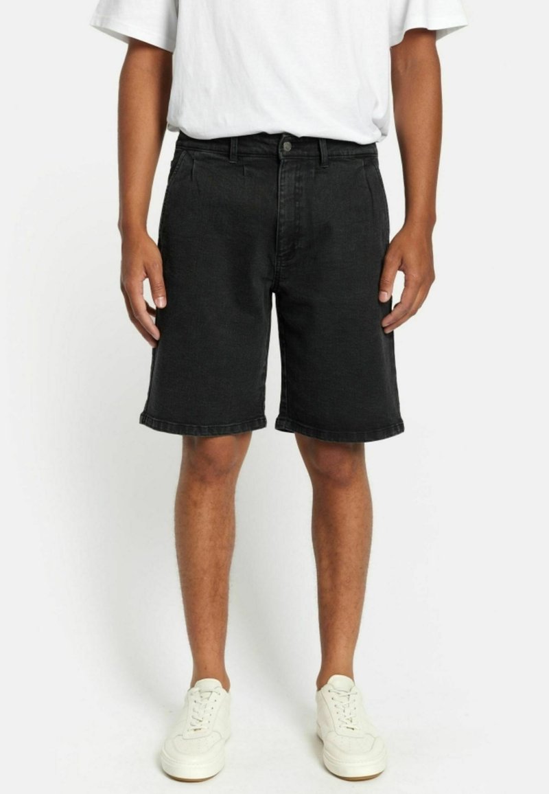 Denim Project SLOUCHY - Jeansshorts -  black washed