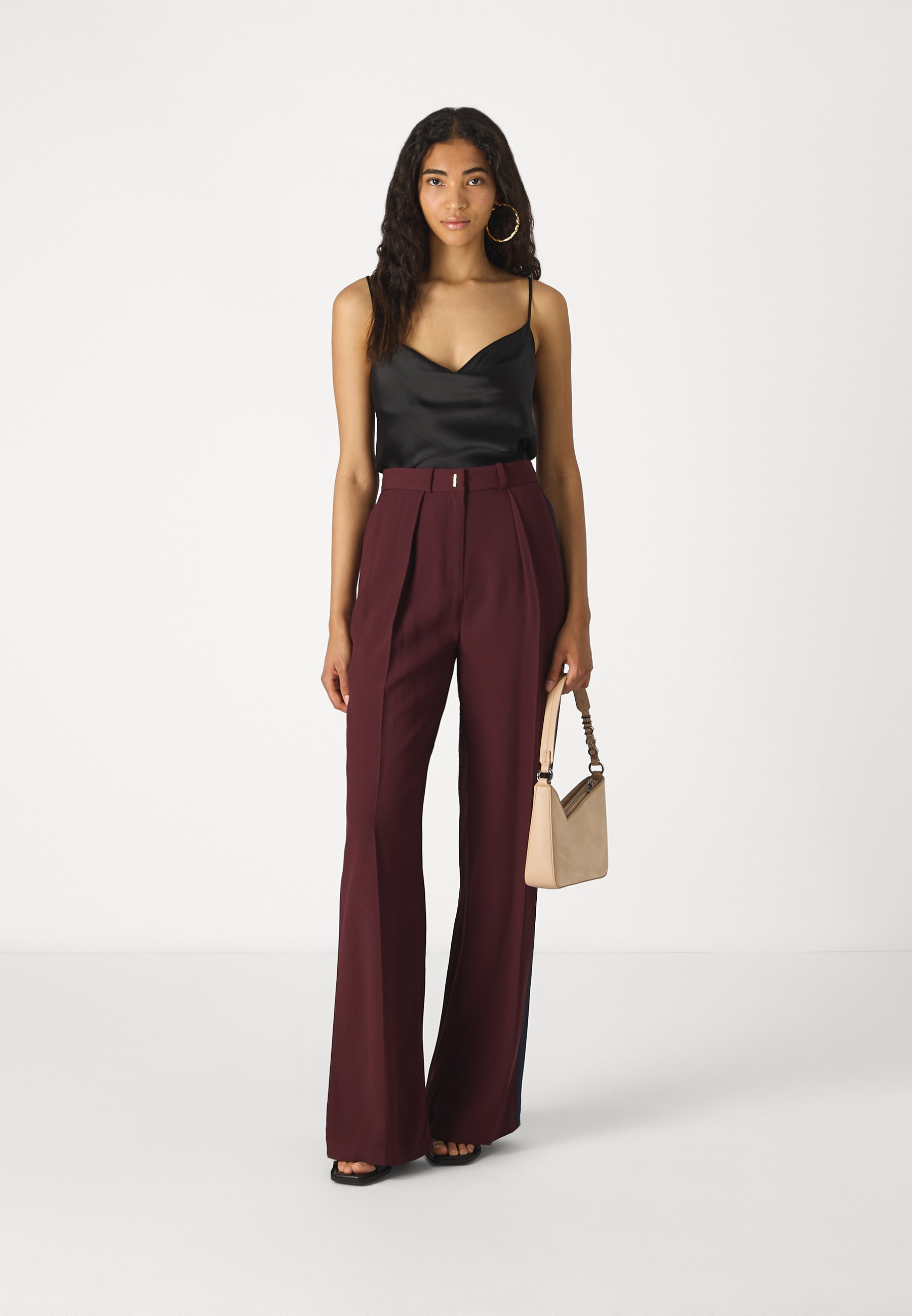 パンツ ELISABETTA FRANCHI Woman Pants Brown PA067 644 Elisabetta Franchi Pants for Women SS25 | GIGLIO.COM