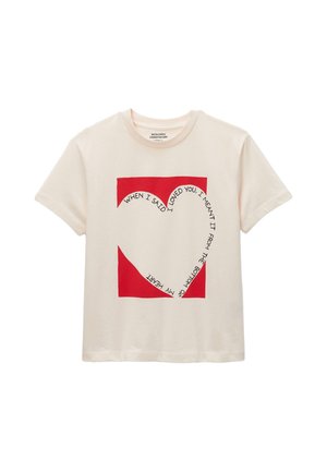 Monoprix, T-shirt imprimé - amaretti
