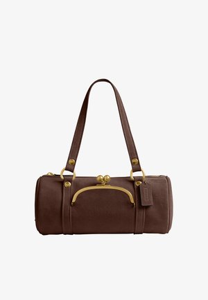 COACH, KISSLOCK BARREL BAG - Handtasche - b dark chocolate