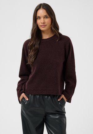 Kaffe, KAGRO PULLOVER KNIT - Trui - fudge
