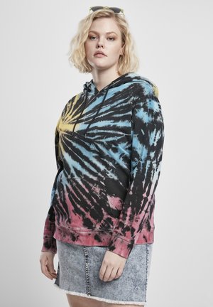 LADIES TIE DYE HOODY - Hoodie - black