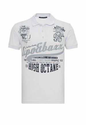 Cipo & Baxx, POLO T-SHIRT MIT PRINT UND REGULAR FIT STYLE - Polo - weiß