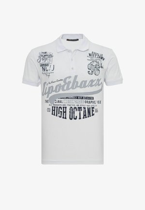 Cipo & Baxx, POLO T-SHIRT MIT PRINT UND REGULAR FIT STYLE - Polo - weiß