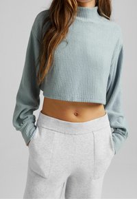 Bershka Stickad tröja - blue-grey