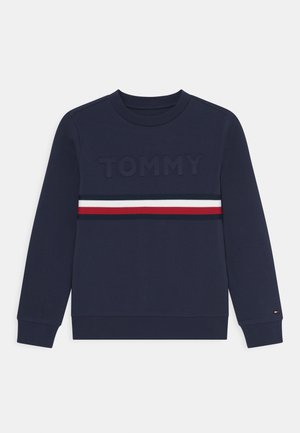 EMBOSSED - Maglietta a manica lunga - twilight navy