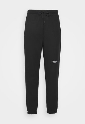 STACKED LOGO PANT - Tracksuit bottoms - black