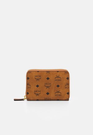MCM ZIP WALLET IN VISETOS ORIGINAL - Portafoglio - cognac