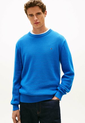 TEXTURED  CREW NECK  - Maglione - blue orbit