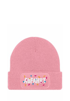 MIT PATCH SPRUCH AUFDRUCK LUSTIG - Beanie - rosa