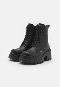 Buffalo BRAVR LACE UP - Botine cu platformă - black